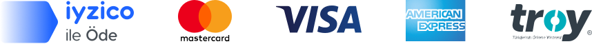 Visa, Mastercard ve iyzico ile Öde